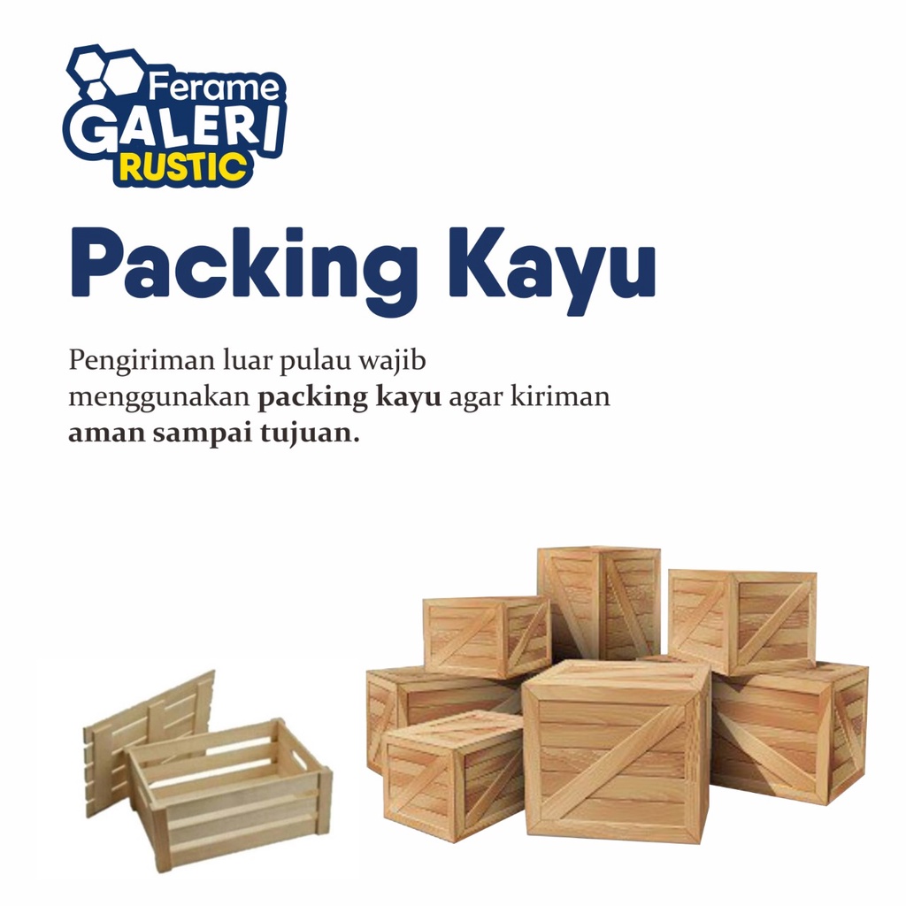 Packing Kayu - Mahar pernikahan Rustic