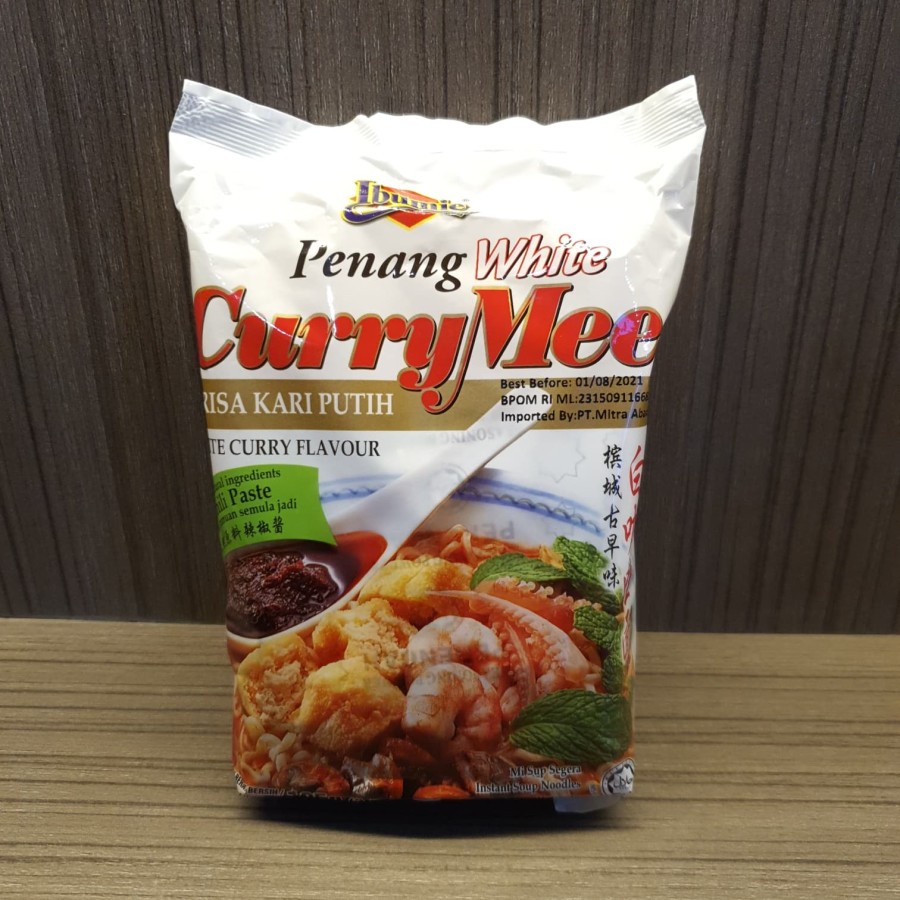 

Ibumie Penang White Curry Mee Mie Instan Rasa Kari Halal 105 Gr