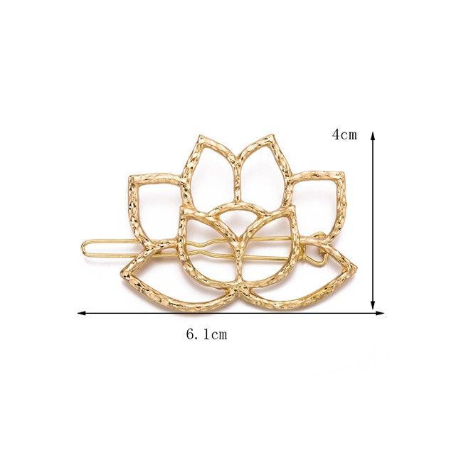 LRC Jepit Rambut Fashion Alloy Lotus Hair Clip F4262X