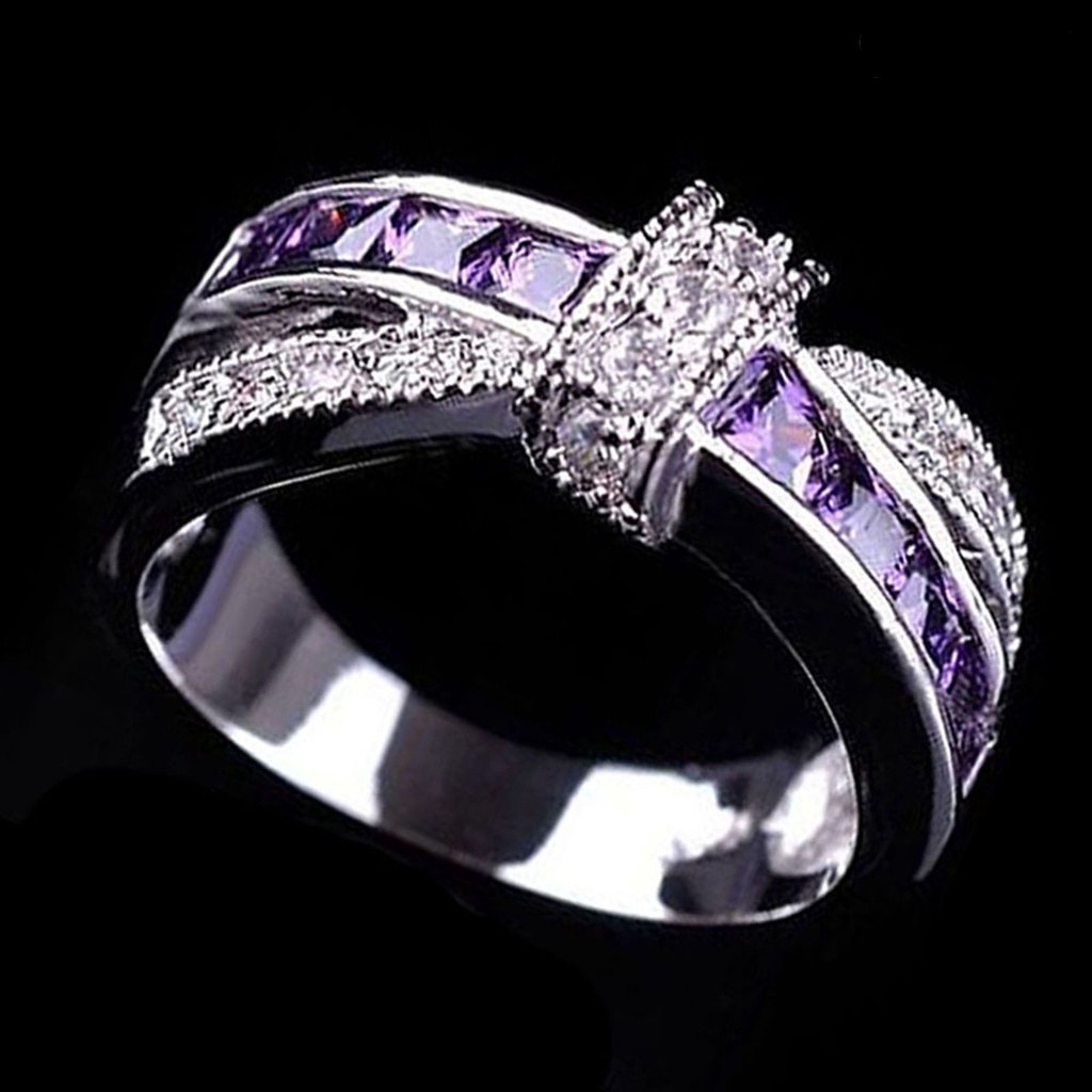 Cincin Berlian Imitasi Bahan Alloy Untuk Pesta