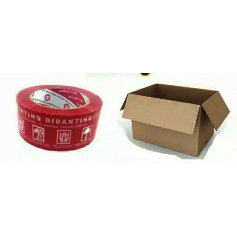 Bubble wrap + kardus/ packing tambahan-fragile+kardus