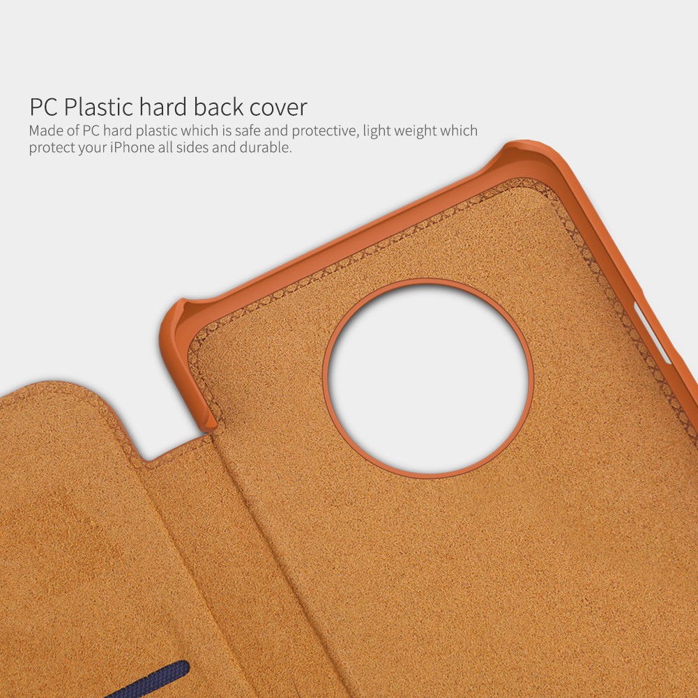 Case Oneplus 7T Nillkin Qin Flip Cover Leather Hardcase Original