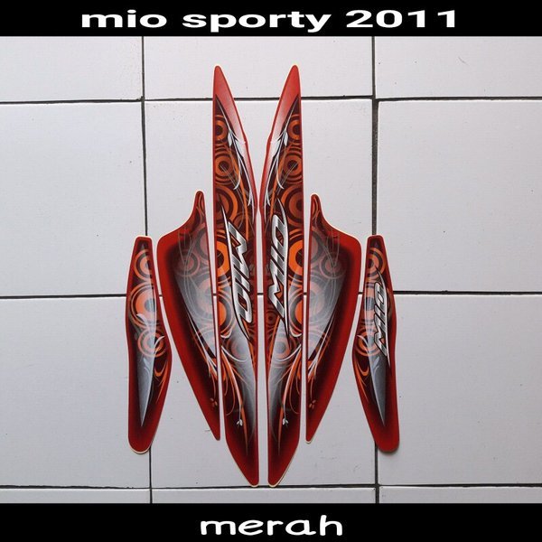 stiker motor mio sporty 2011 merah