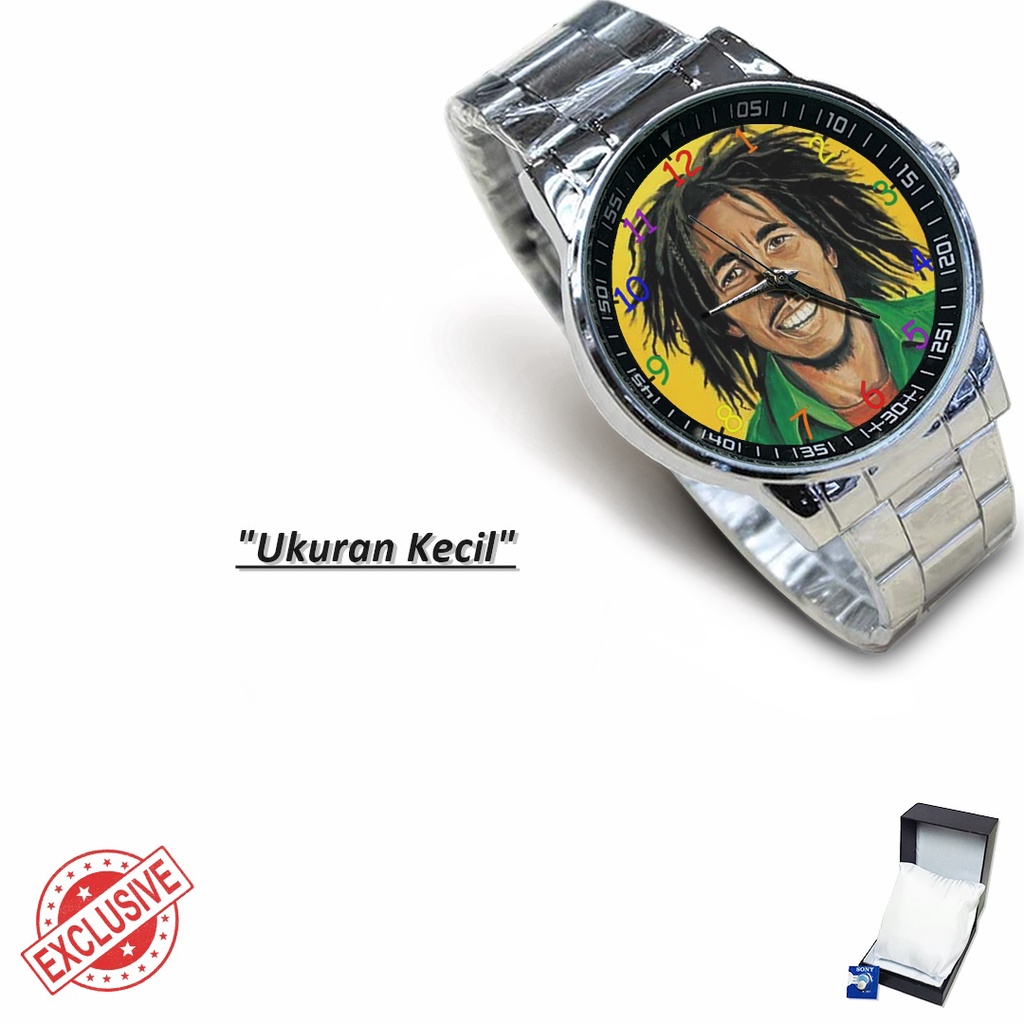 Jam Tangan Rantai Couple BOB MARLEY (Nice)