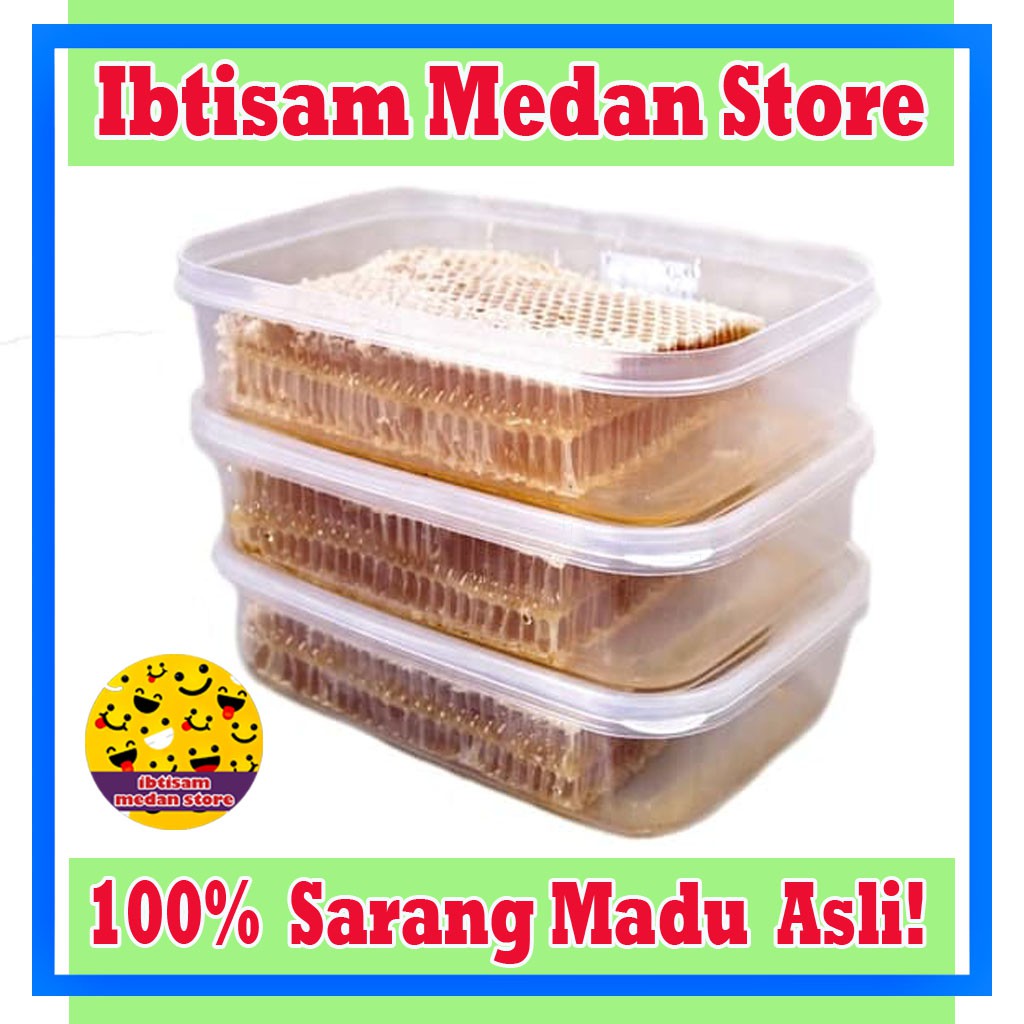 Madu Sarang | Honeycomb Mellifera Asli 600gr - Ibtisam Medan Store