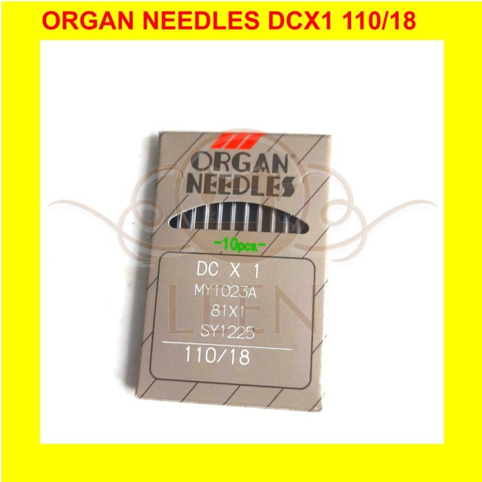 Jarum Organ DCx1 18 Original Japan DC x 1 Needles Jahit Obras LEEN