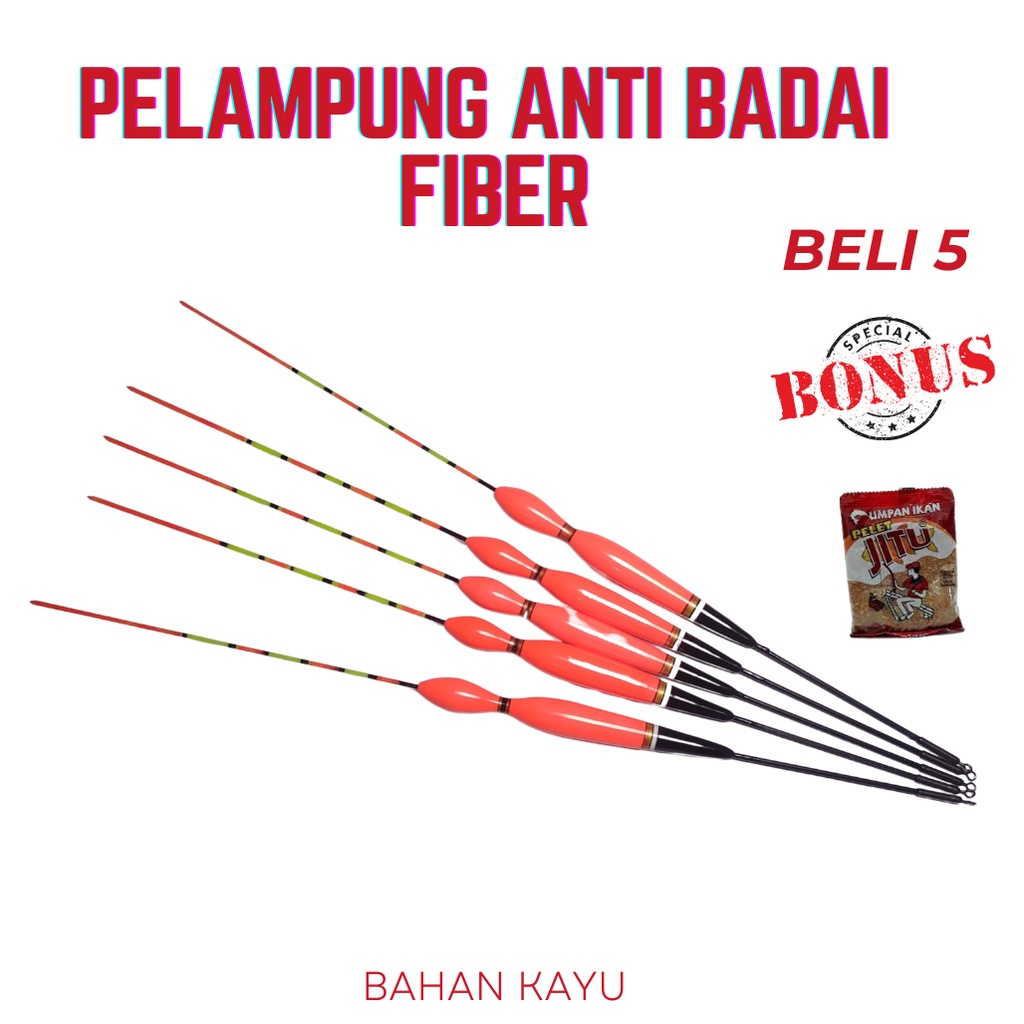PELAMPUNG PANCING ANTI BADAI FIBER MIRIP EXORI