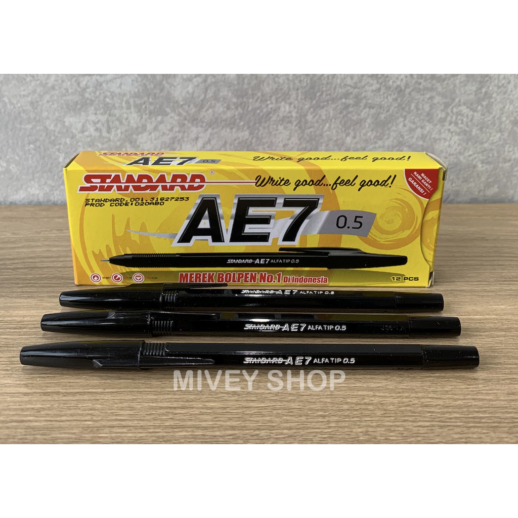 

Pulpen Standard AE7 0,5mm - Warna Hitam