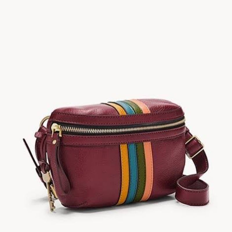 Tas Fossil Original Brenna belt bag claret red