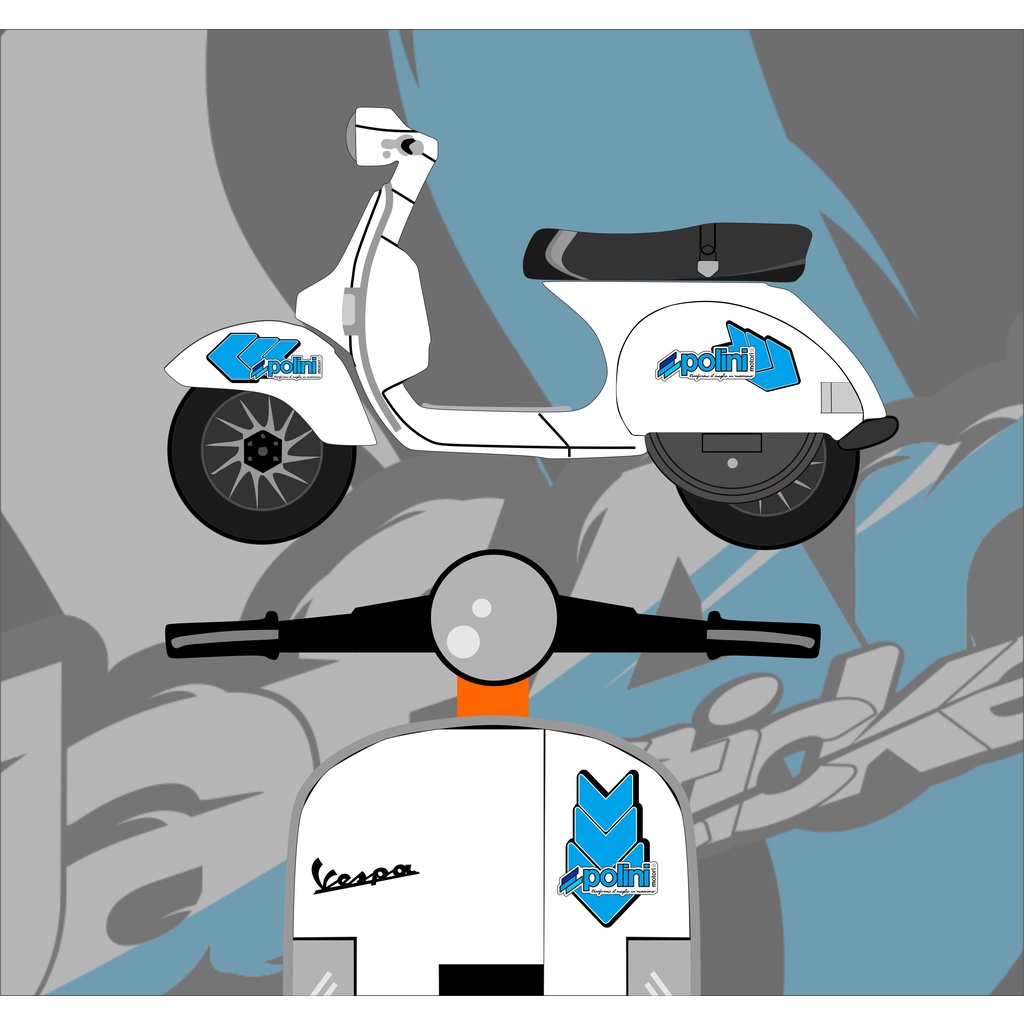 striping vespa polini