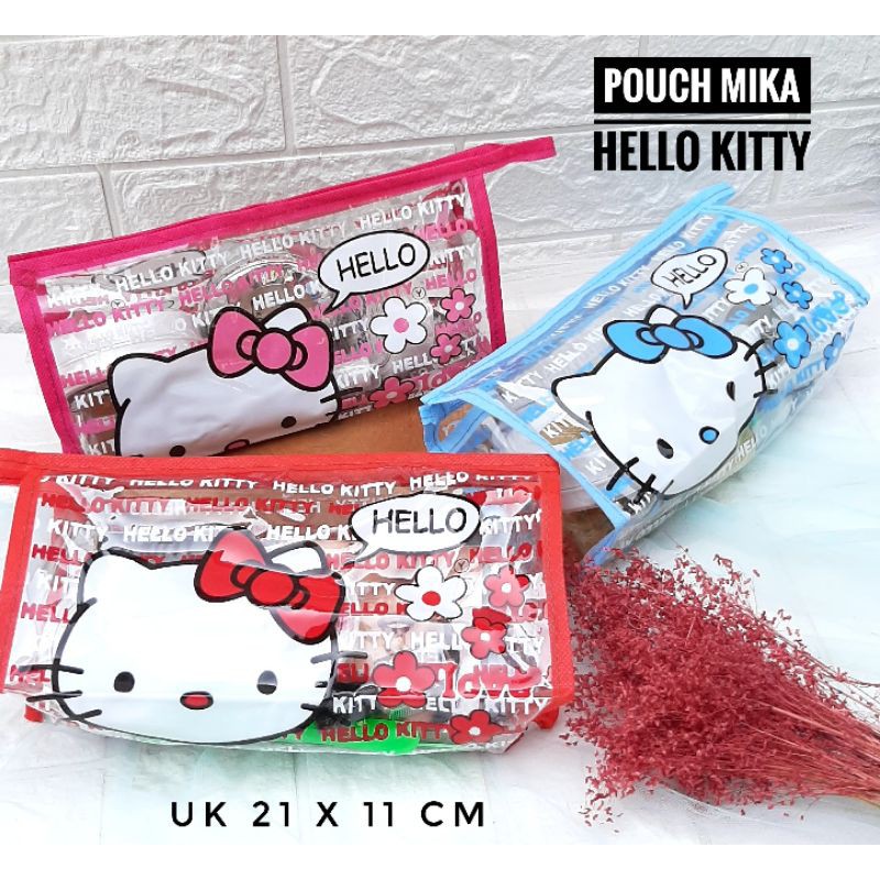 ( GROSIR) POUCH MIKA KOSMETIK MOTIF / TEMPAT PENCIL MIKA /POUCH MIKA SERBGUNA