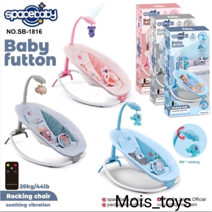 Bouncer Kursi Goyang Bayi Space Baby SB1816 SB 1816 Electric Baby Futton