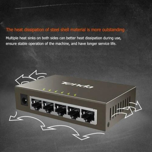 TENDA TEG1005D : 5 PORT ETHERNET GIGABIT SWITCH HUB