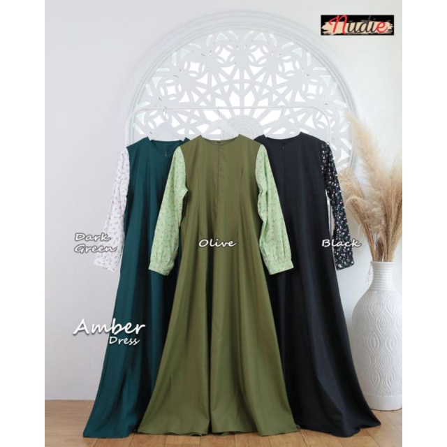 Pre Order Gamis Murah Busui Amber dress original #nudie