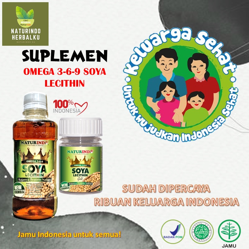 Vitamin Penambah Nafsu Makan Anak Dewasa Lansia Omega 369 Soya Lecithin NATURINDO