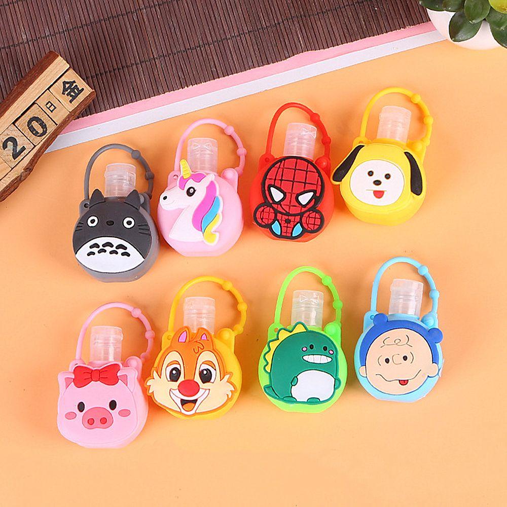 Solighter Hand Sanitizer Bottle Case Holder Lucu Untuk Wadah Isi Ulang Cairan Sabun Kartun