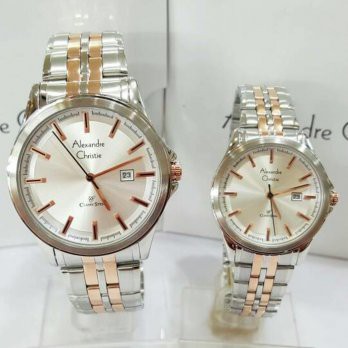 Jam Tangan ALEXANDRE CHRISTIE ORIGINAL COUPLE 8402 ROSEGOLD SILVER