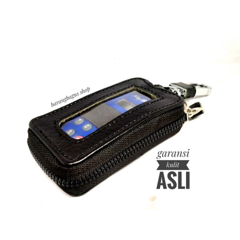 Dompet /Hardcase /Tempat Remote Mobil Kulit - Gantungan Logo TOYOTA