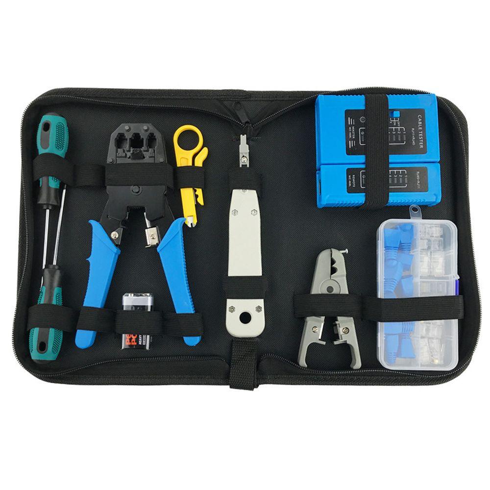 Populer Crimping Tools Set Kabel Cat6 Crimping Tools Hand Tools Tang Rj45 Crimping Tool Kit