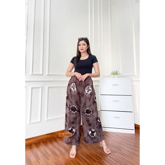 CELANA TIE DYE KULOT MOTIF BATIK // CELANA SANTAI JUMBO WANITA CEWEK