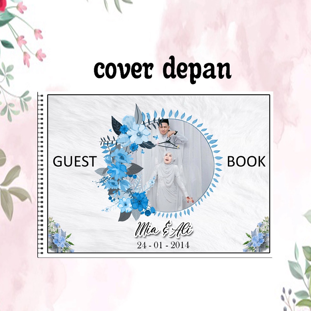 

FREE FOTO TANPA MINIMAL ORDER TANPA PREORDER Buku Tamu Pernikahan CUSTOM / wedding Guest Book / wedding book MURAH DESIGN 011