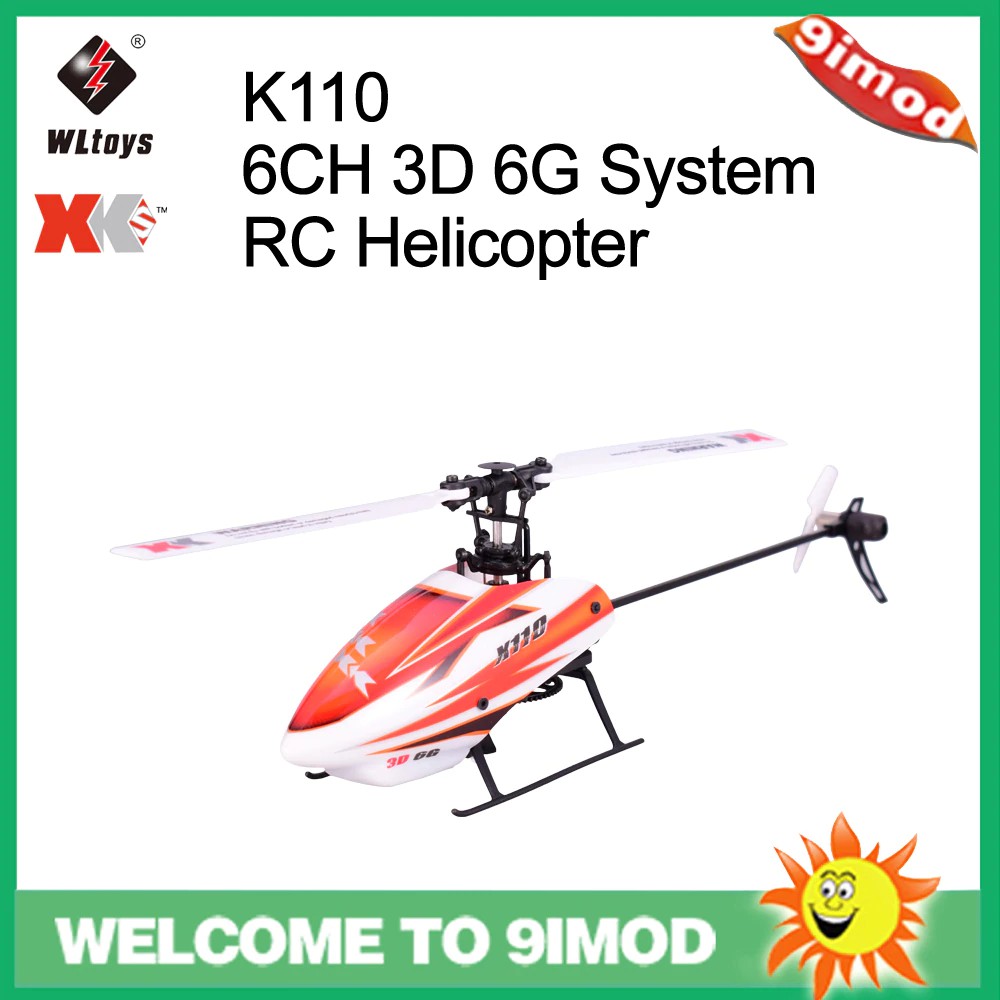 Import Wltoys XK K110 6CH 3D 6G System Brushless Motor RC Helicopter With Transmitter Compatible