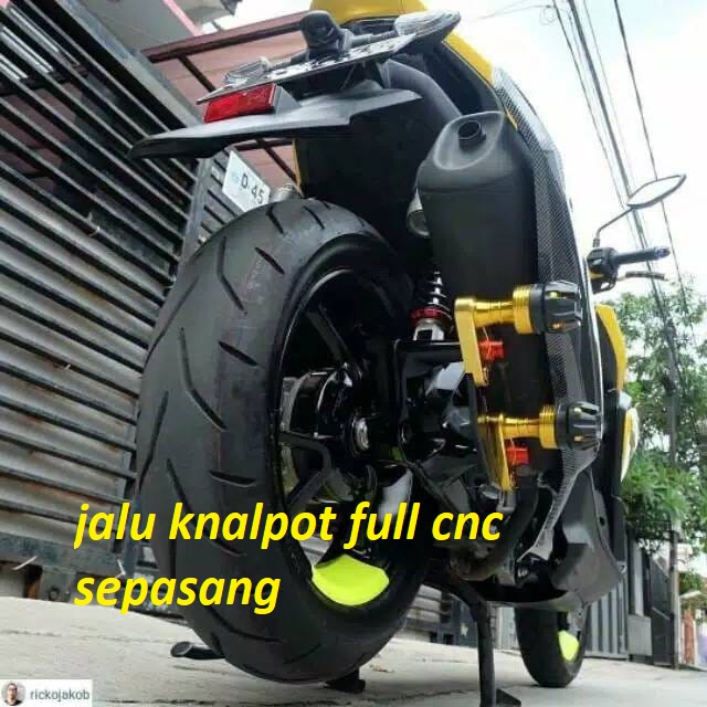 JALU KNALPOT EMC FULL CNC/JALU KNALPOT  NMAX,PCX,LEXY,AEROX,ADV / FLIME KNALPOT NMAX AEROX LEXY dll