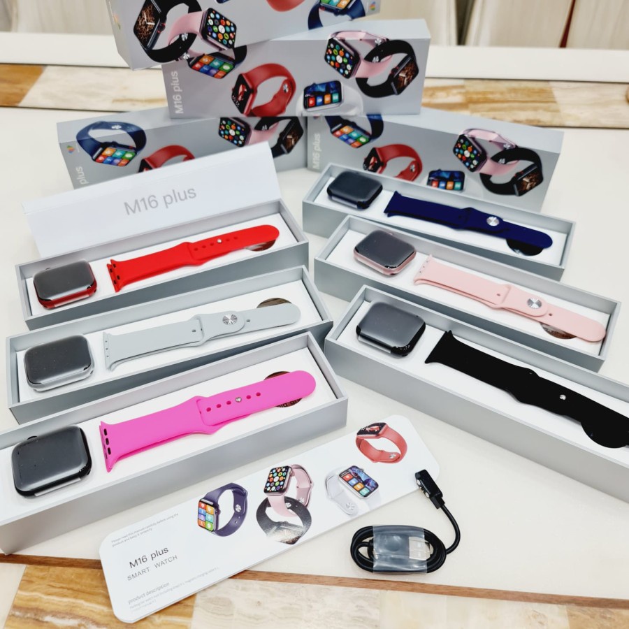 Promo SMARTWATCH M16 PLUS APP WEARFIT PRO Strap Rubber Jam Tangan Pria Trendy Limited Edition Bayar 