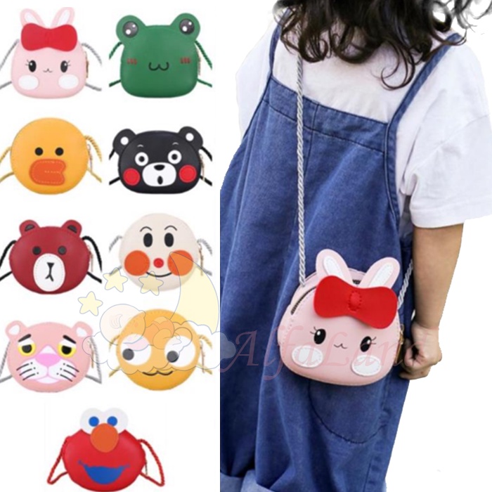 [1KG 18 PCS] Babyland Tas Selempang Anak Perempuan Slingbag Karakter