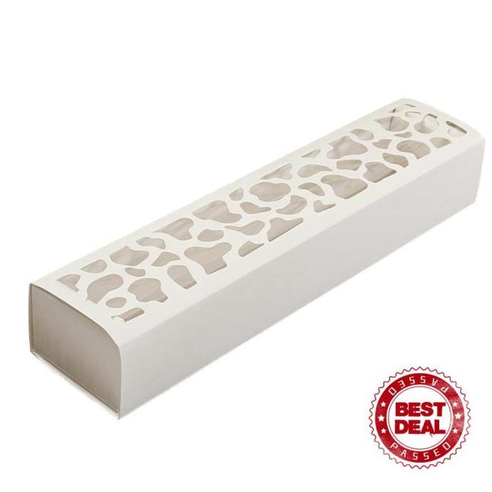 

10PCS ALL WHITE HOLLOW CHOCOLATE BOX DIY PACKAGING GIFT DAY BOX FGBV61352
