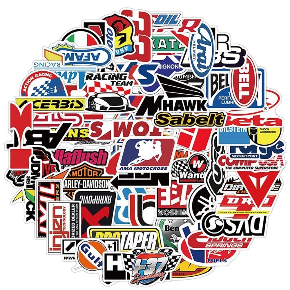 Lanfy JDM Stiker Mobil Balap Multi Use Motor Phone Untuk Laptop Skateboard Notebook Graffiti Stiker Bagasi Gitar Kulkas Untuk Mobil Gitar Stiker Poster