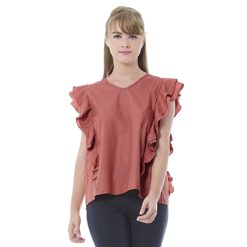 Vines Acasia Orange Blouse