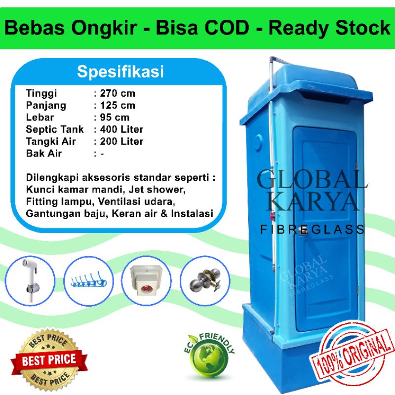 Jual Toilet Portable Type B / WC Portable / Portable Toilet /Lengkap ...