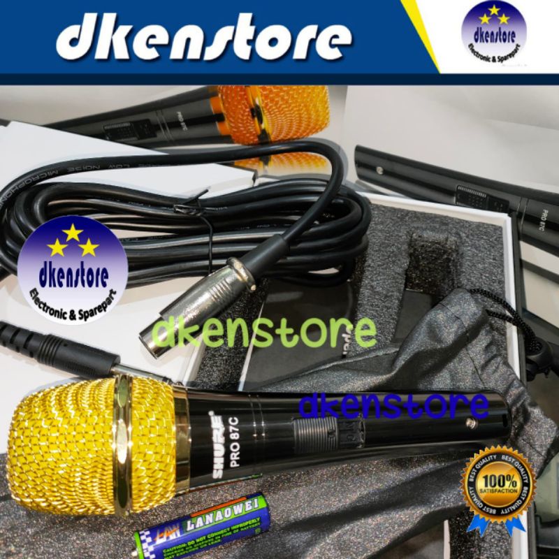 Mic Kondensor Shure Pro 87C mik condensor pro87c sensitif