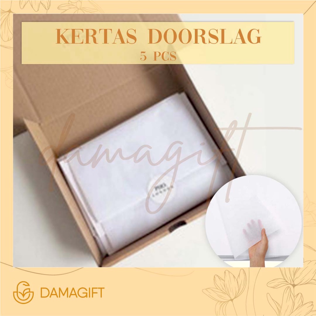 

[5 Pcs] Kertas Doorslag / Kertas Warping / Cover Tisu 22x69 cm untuk pembungkus kado gift / hampers