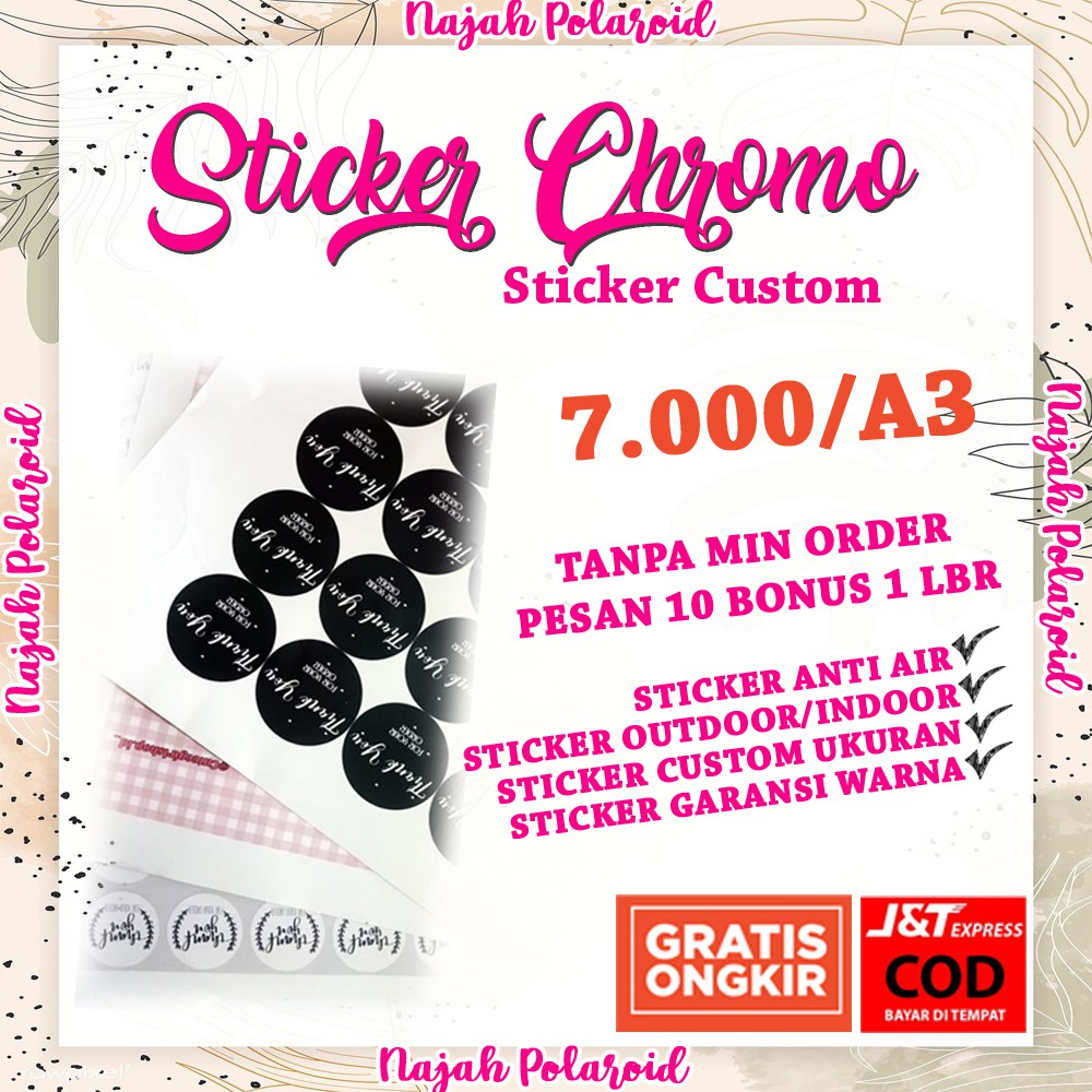 

STICKER CHROMO STICKER ONLINE STICKER MURAH STICKER ANTI AIR STIKER CUSTOM STICKER VYNIL STICKER