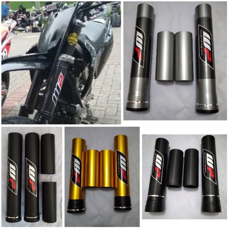 COVER WP SHOWA PELINDUNG SHOCKBREAKER SHOCK DEPAN KLX 150 BF L S G D-TRACKER 250