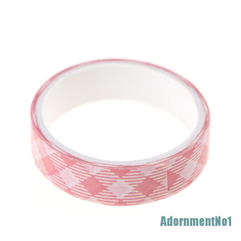 (AdornmentNo1) 5 Rol / box Selotip Masking Tape Warna Polos Untuk Scrapbook