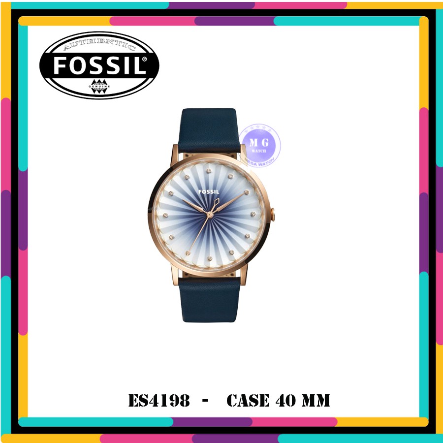 Jam Tangan Wanita Fossil Original ES4198 Vintage Muse Blue MURAH