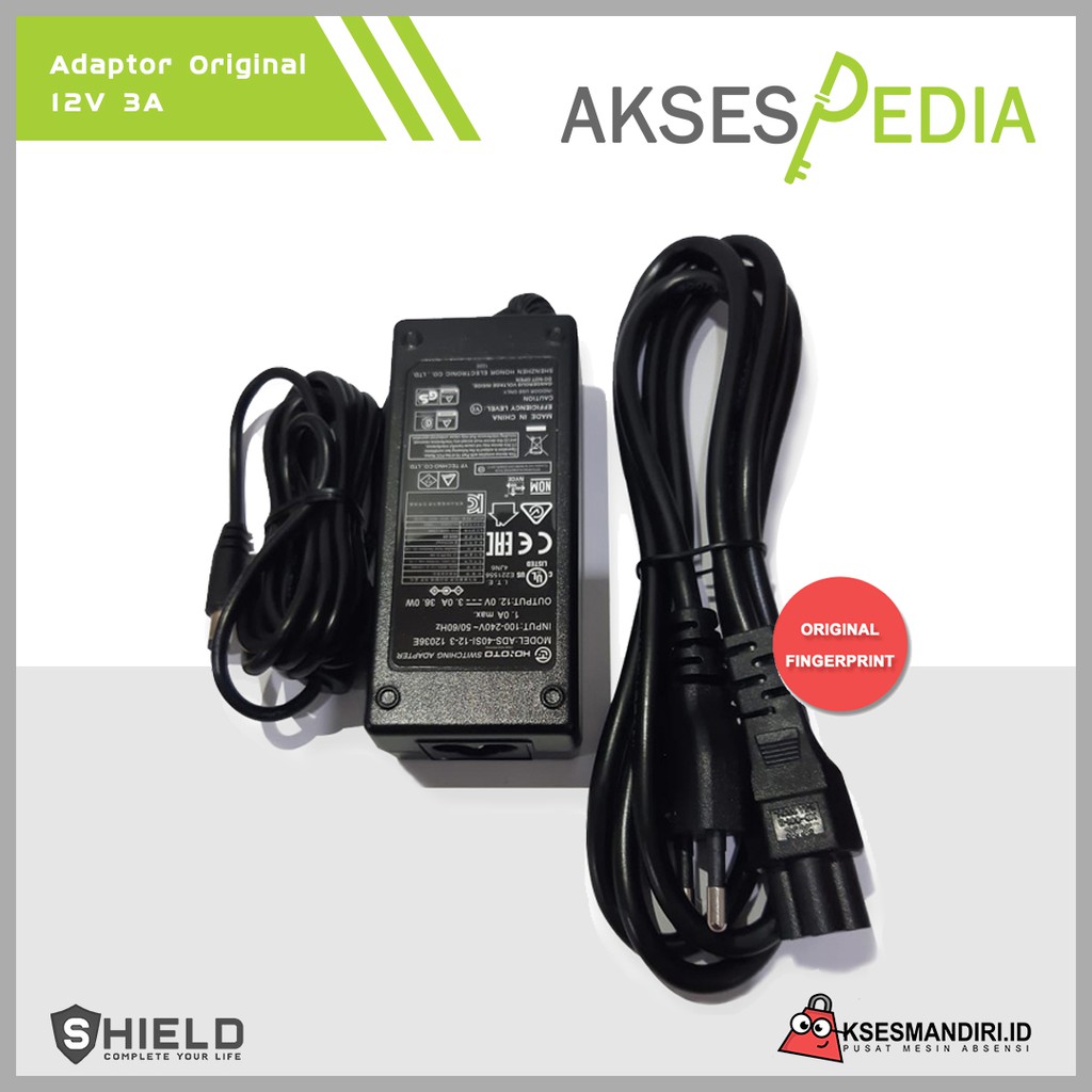 Adaptor Original Mesin Absensi 12V 3A