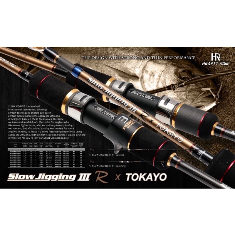 Hearty Rise Slow Jigging III R x Tokayo Power 0,1,2,3