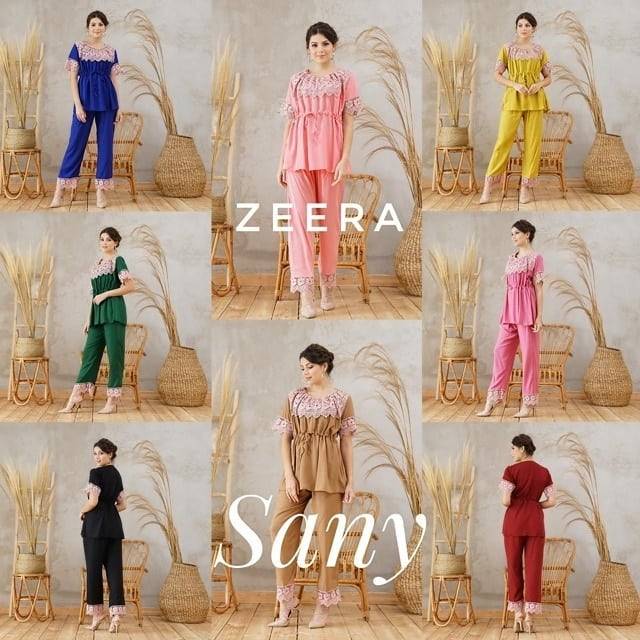 Setelan Baju tidur daster pendek jumbo batik renda modern anak muda