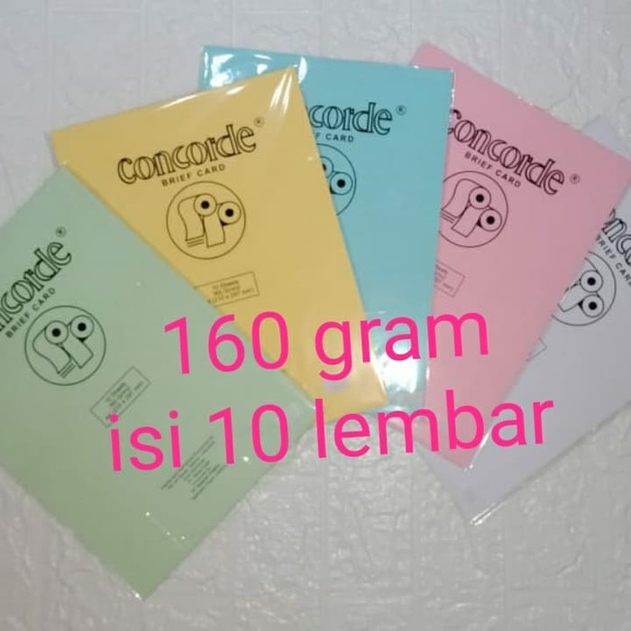 

Kertas Concorde 160 Gram ukuran A4