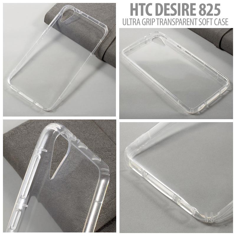HTC Desire 825 - Ultra Grip Transparent Soft Case
