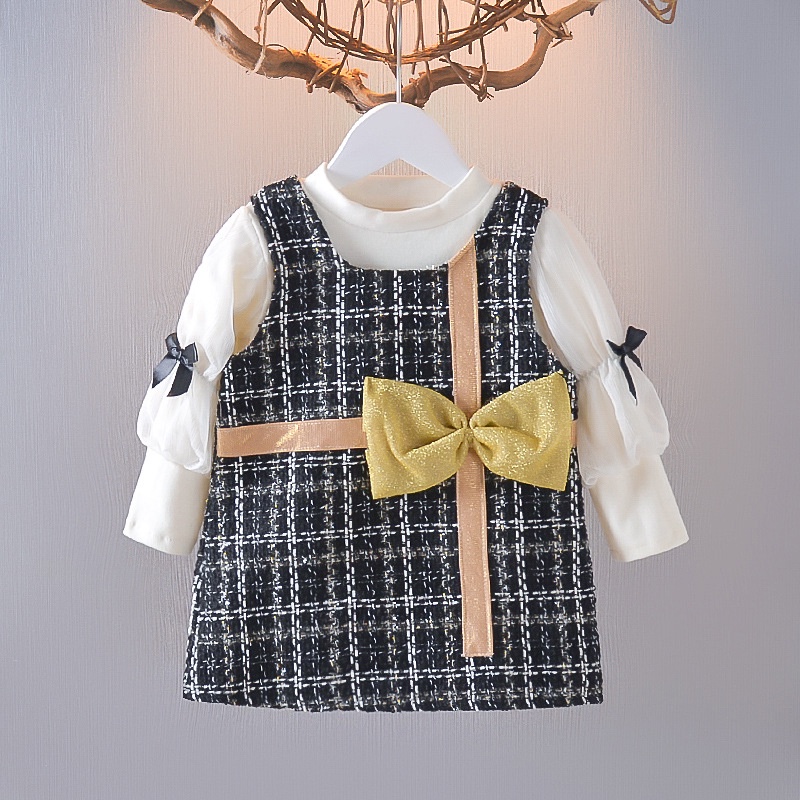 0-3TAHUN DRESS ANAK BAYI PEREMPUAN KUALITAS IMPORT / DRESS PESTA ANAK PEREMPUAN/GAUS PESTA BAYI-KANVAS PITA BLK NEW