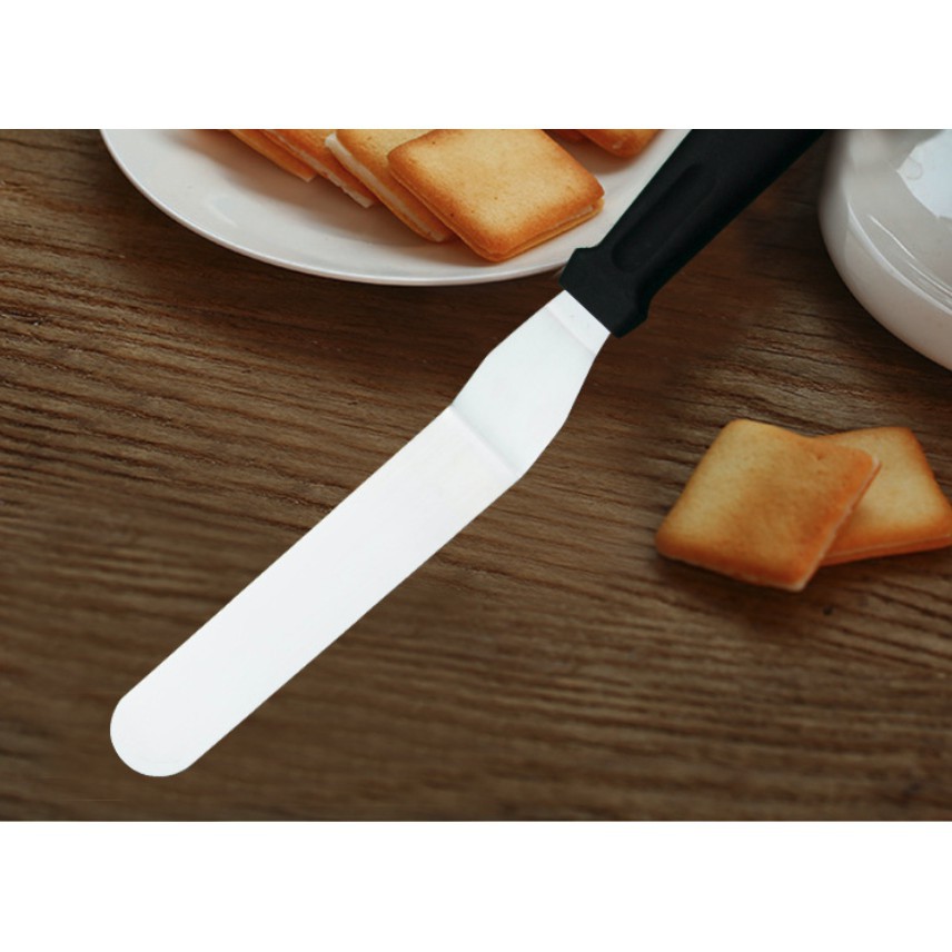 Adda Home - Pisau Kue Krim Spatula Perata Butter Cream Bengkok 7 Inch