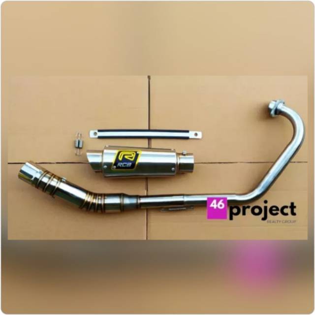 KNALPOT RACING RCB SATRIA FU SONIC JUPITER MX GTR GSX150R.KNALPOT RCB
