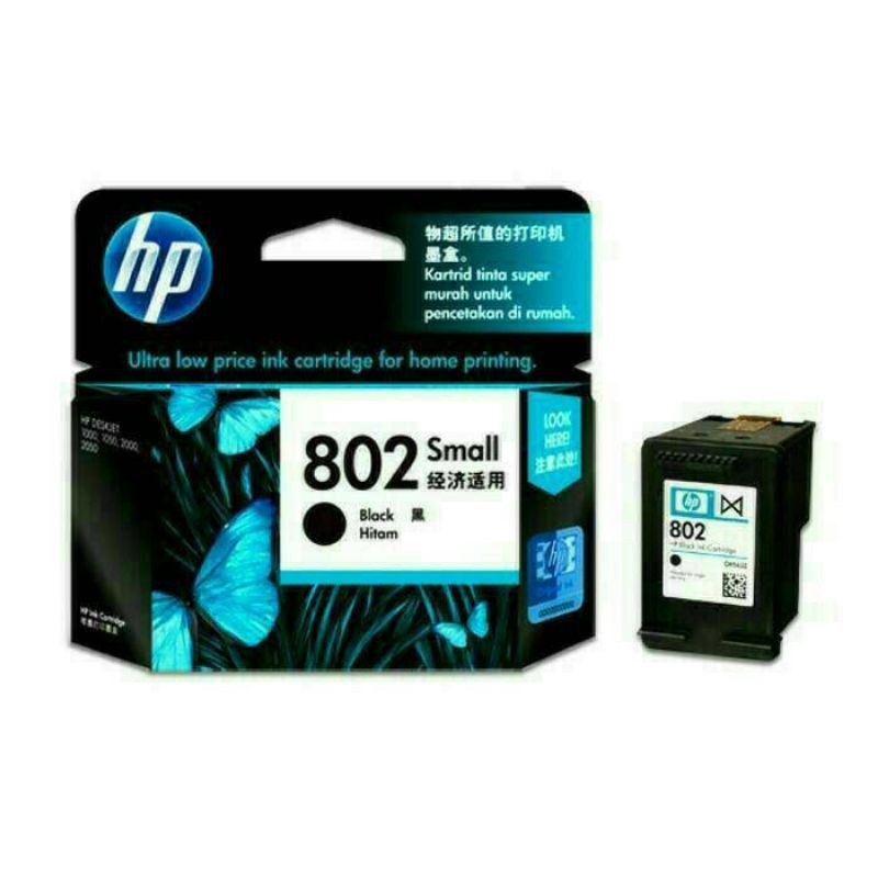 cartridge hp 802 black and color original 100%