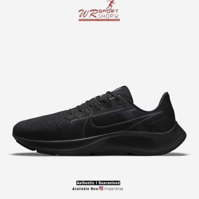 Nike Air Zoom Pegasus 38 Mens Running - Black/Black ORIGINAL