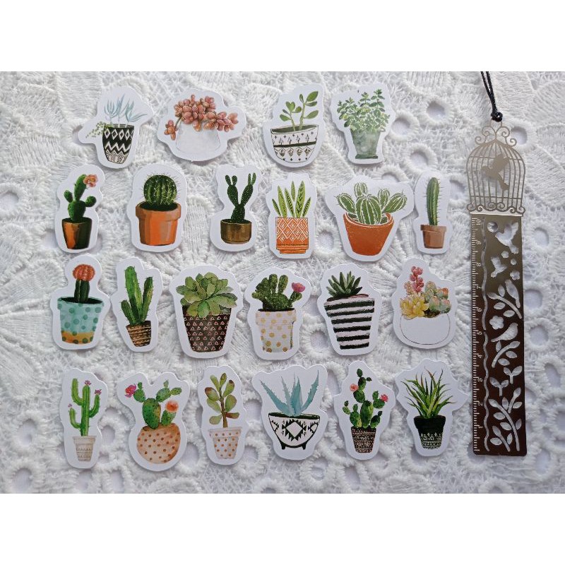

Stiker Set KAKTUS untuk Journal / Scrapbook / Diary / DIY